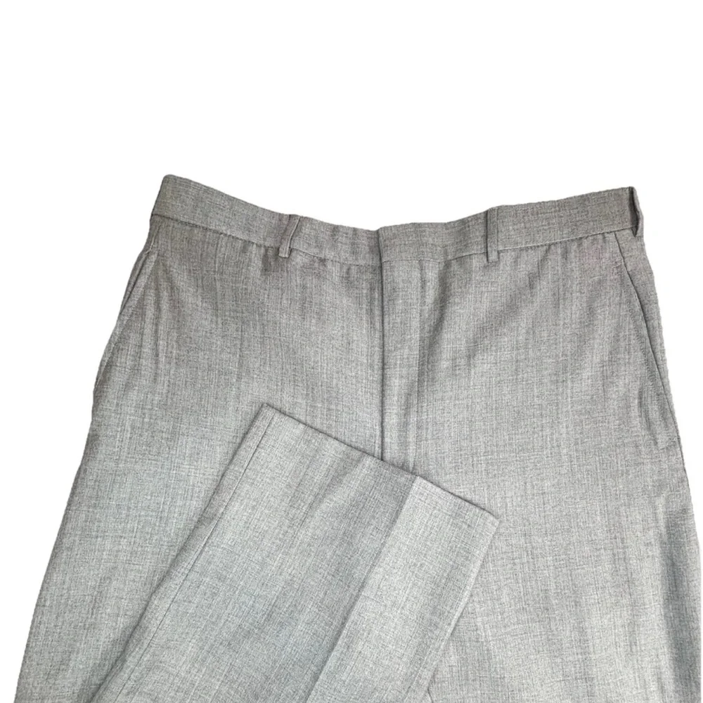 Vintage Polo Ralph Lauren Dress Pants Made In Italy Men’s 34x27 Gray Wool‎